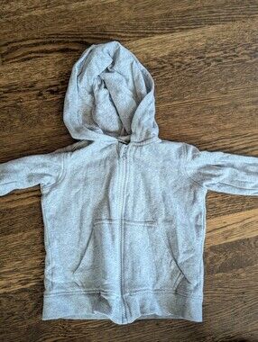 Pact Organic Gray Zip-Up Hoodie 2T 3T
